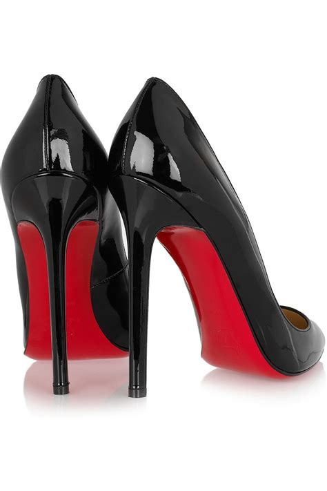 louis vuitton black heels red bottom|louis vuitton platform heels red.